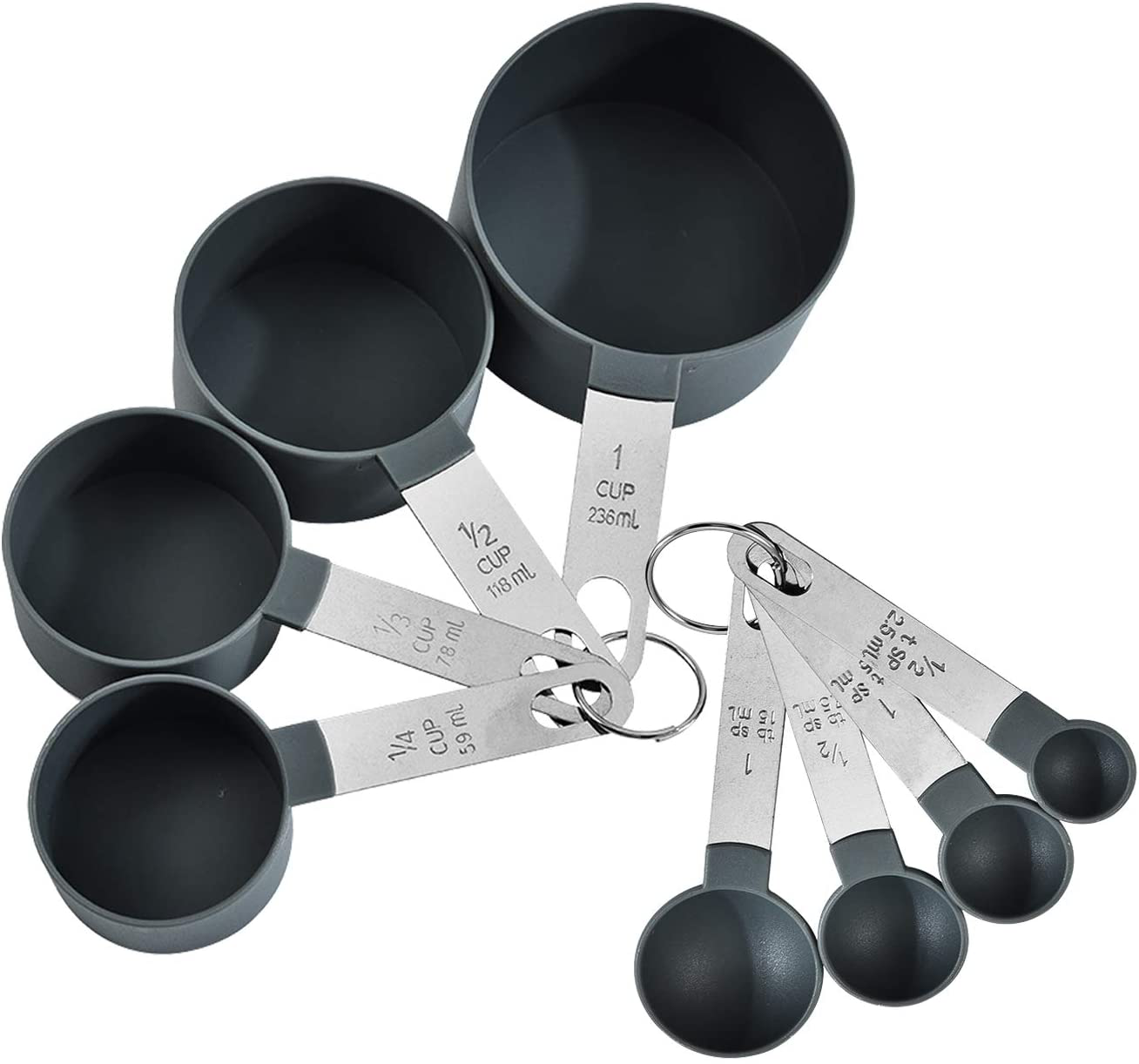 Measuring Spoon Black 8 Set
